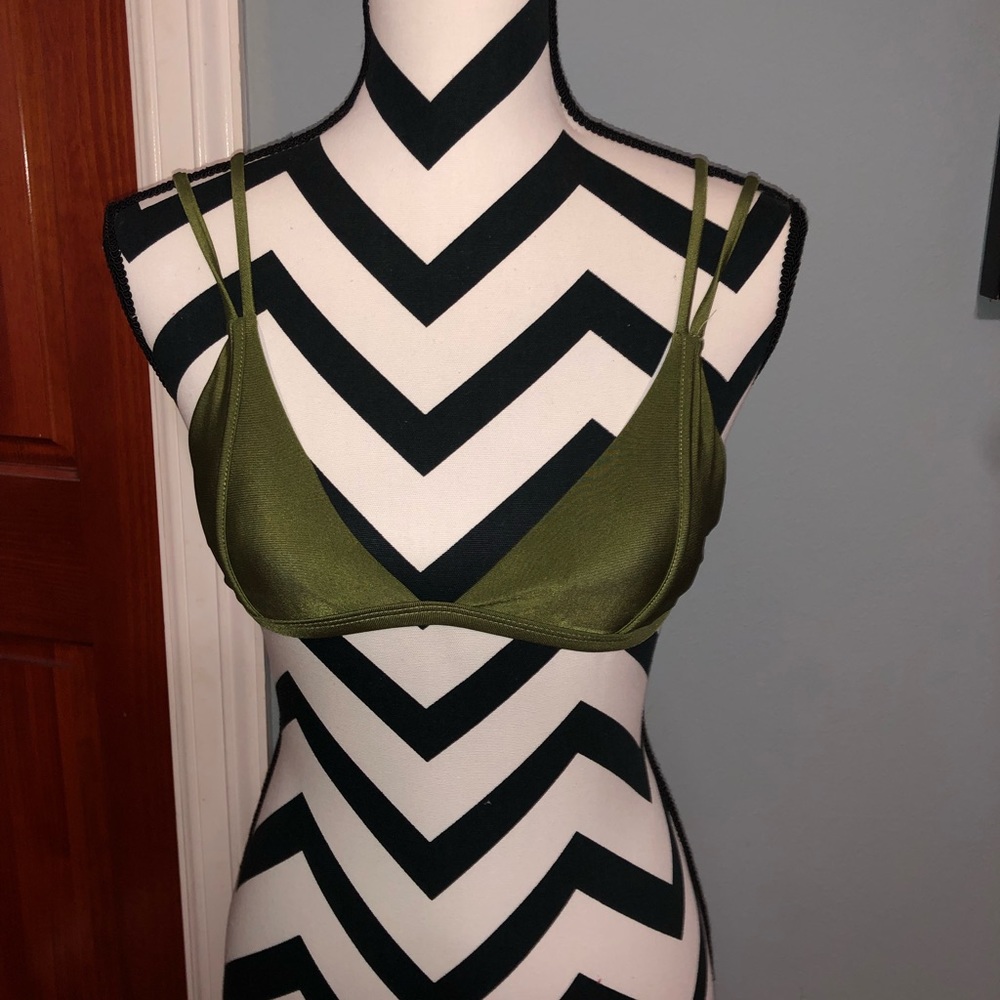 Green Swimsuit Top